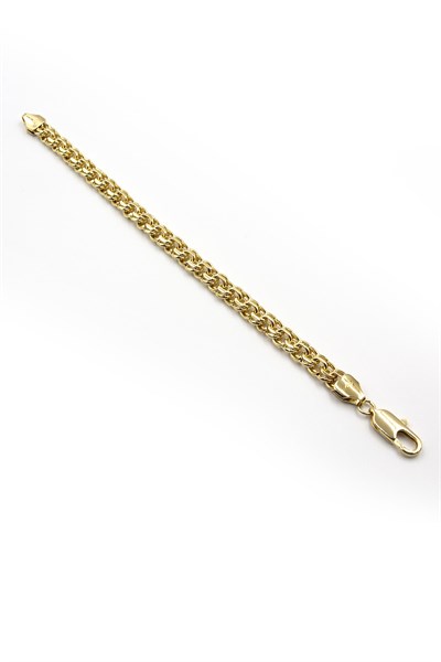Gold Braided Chain Xuping Non-Tarnish Bracelet – 14K Look, Anti-Allergic, Elegant Design