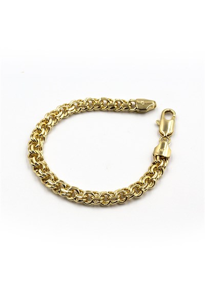 Gold Braided Chain Xuping Non-Tarnish Bracelet – 14K Look, Anti-Allergic, Elegant Design