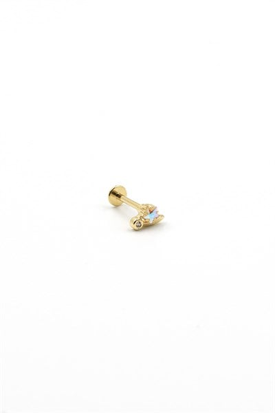 Gold Star Detail Tragus & Helix Piercing – Hypoallergenic, Non-Tarnish, Elegant & Minimal Design