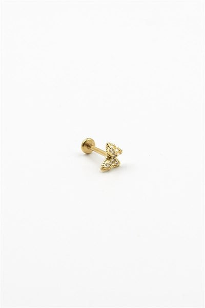 Gold Butterfly Tragus & Helix Piercing – Hypoallergenic, Non Tarnish
