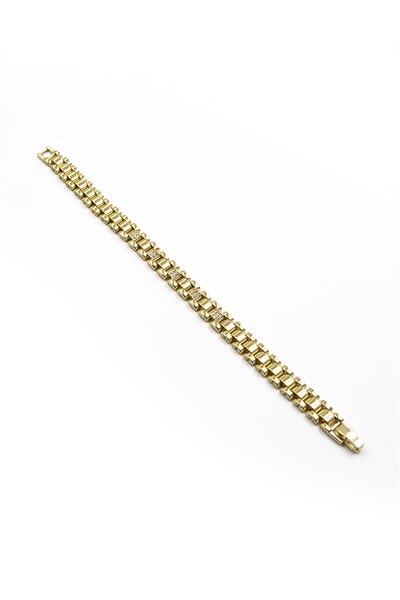 Wicker Model Xuping Non-Tarnish Bracelet – Gold | Stylish, Durable, and Exquisitely Textured Design