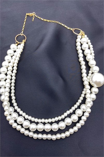 Pearl Special Design Triple Necklace