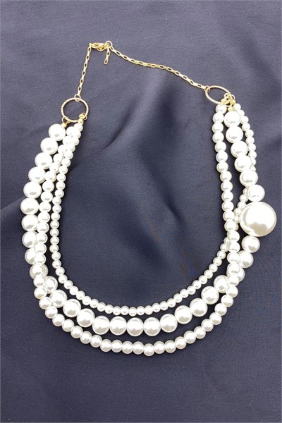 Pearl Special Design Triple Necklace