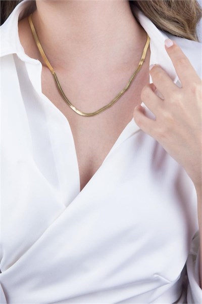 Italian Chain Stainless Steel Gold Necklace