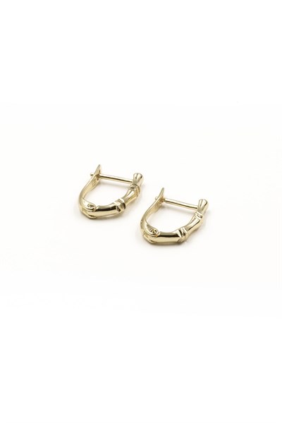 Bone U Model Earrings - Xuping Gold, Anti-Allergic, 15 mm