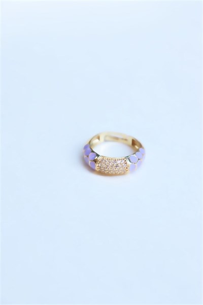 Lilac Design Stone Ring