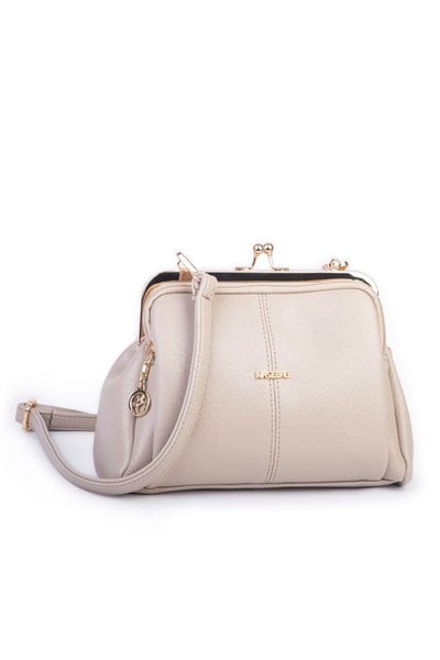 Nas Bag Scholarship Clip-On Vintage Shoulder and Crossbody Bag - Sand Victoria