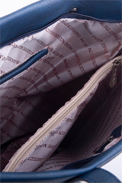 Nas Bag Large Womens Sports Shoulder Bag with Long Strap - Navy Blue