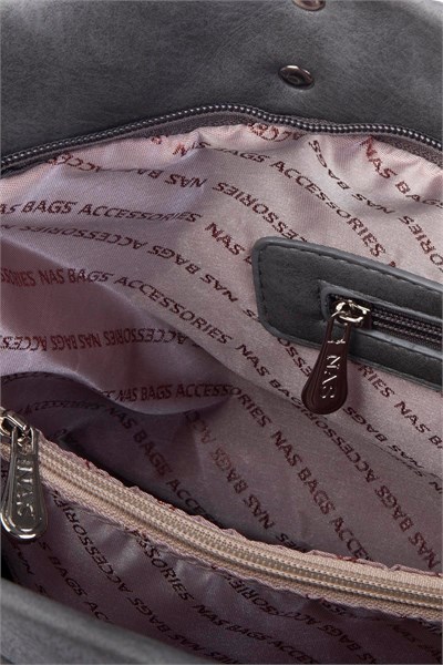 Nas Bag Large Womens Sports Shoulder Bag with Long Strap - Gray