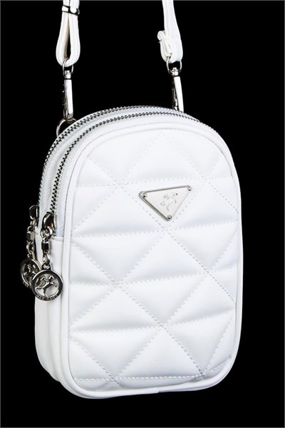Nas Bag Quilted Crossbody Bag - White