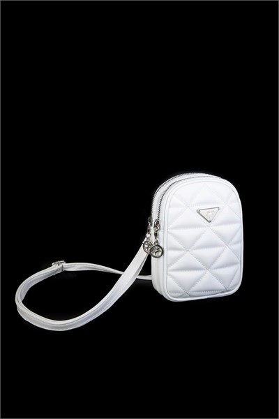 Nas Bag Quilted Crossbody Bag - White