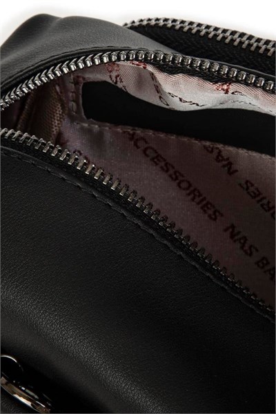 Nas Bag Multi Compartment Womens Crossbody Bag - Black Dona