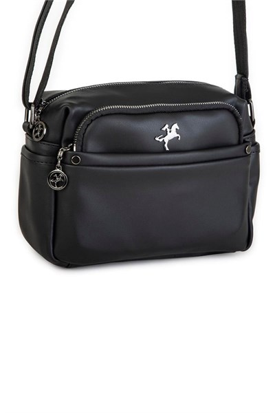 Nas Bag Multi Compartment Womens Crossbody Bag - Black Dona