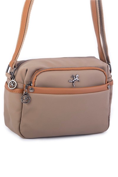 Nas Bag Multi Compartment Womens Crossbody Bag - Mink Brown Buzzy