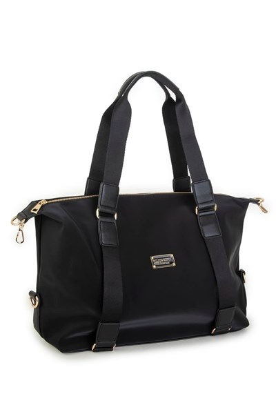 Nas Bag Extra Large Shoulder Bag Black Buzzy (Width 44 cm, Length 32 cm)