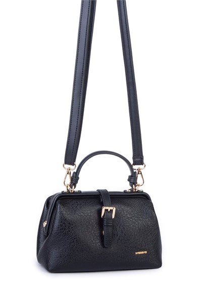 Nas Bag Small Vintage Doctor-Style Handbag & Shoulder Bag with a Leather-Look Finish