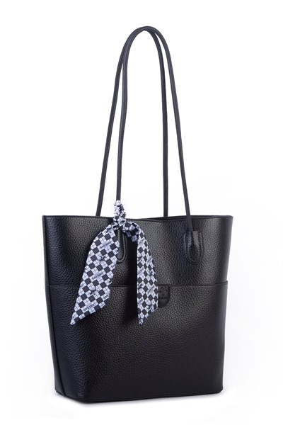 Nas Bag Women’s Large Two-Piece Shoulder Bag Set - Black, Lopez