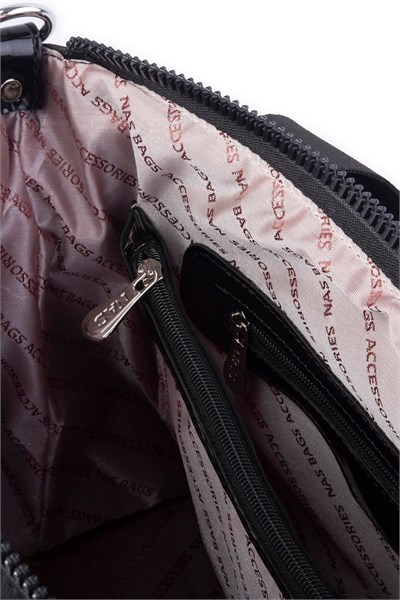 Nas Bag Womens Shoulder and Crossbody Bag - Black Nero