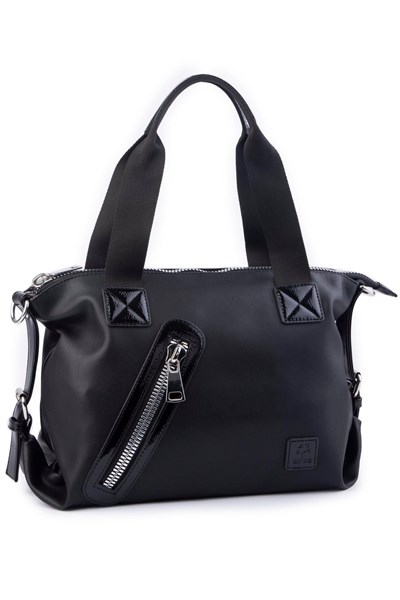 Nas Bag Womens Shoulder and Crossbody Bag - Black Nero
