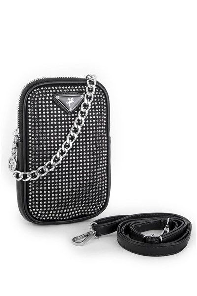 Nas Bag Womens Crossbody Bag with Silver Stones