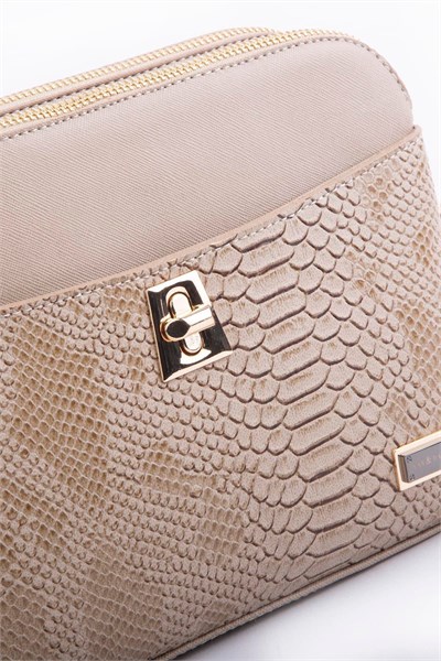 Nas Bag Womens Double-Compartment Stylish Crossbody Bag - Sand Dragon