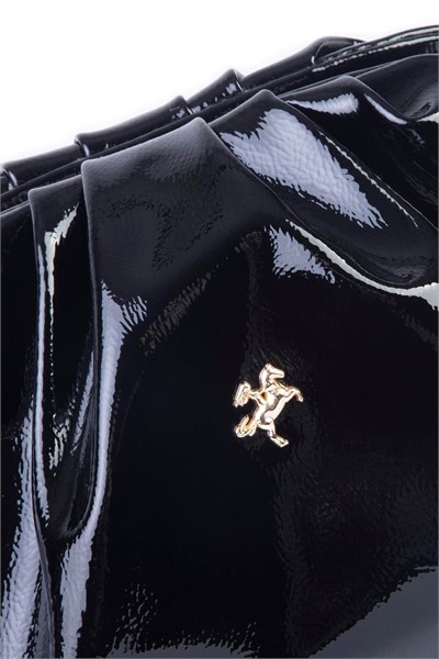 Nas Bag Women’s Crossbody Bag - Black Patent (19 × 17 × 9 cm)