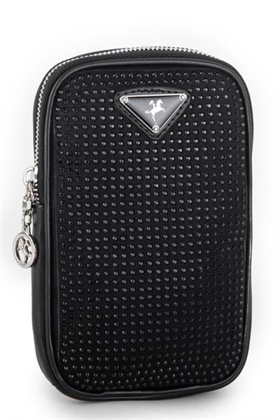 Nas Bag Womens Crossbody Bag with Stones - Black