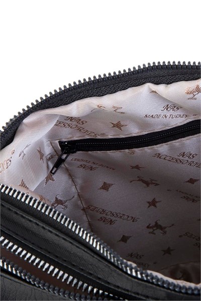 Nas Bag Womens Crossbody Bag - Black Washed (26x21x15 cm)