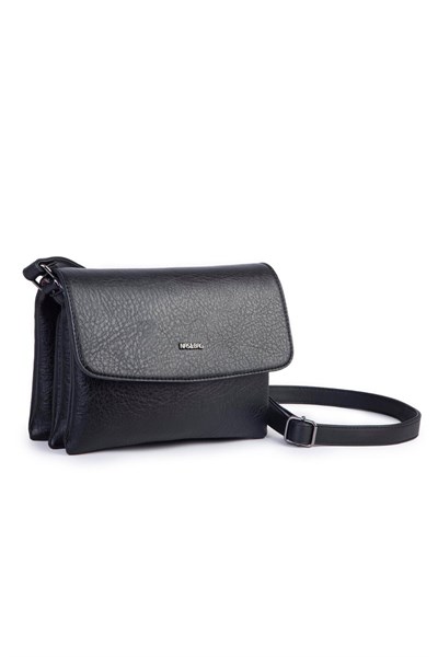 Nas Bag Women’s Crossbody Bag – Three-Compartment Black Victoria