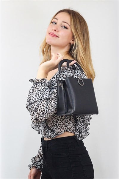 Nas Bag Womens Crossbody Bag Stylish Chain Bag - Black Liza