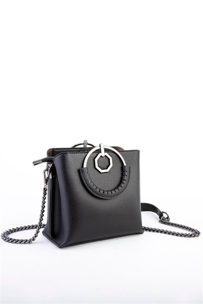 Nas Bag Womens Crossbody Bag Stylish Chain Bag - Black Liza