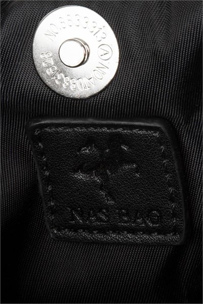 Nas Bag Womens Crossbody and Handbag Black Silver Diamond with Silver Stones Elegant Strapped Bag