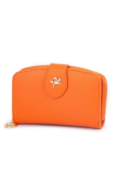 Nas Bag Women’s Wallet with Multiple Card Slots - Orange, Dona