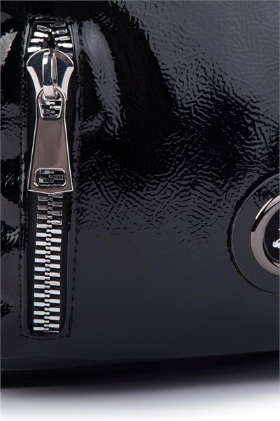 Nas Bag Women’s Convertible Backpack & Shoulder Bag with Spacious Interior and Zip Closure (24 × 31 × 14 cm) - Black, Kr