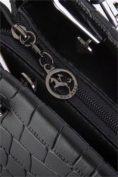 Nas Bag Womens Printed Handbag - Black