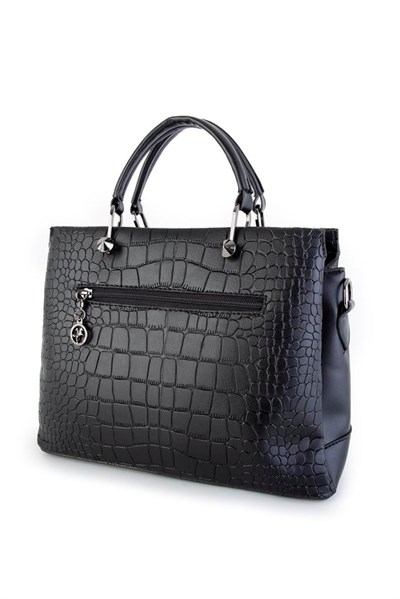 Nas Bag Womens Printed Handbag - Black