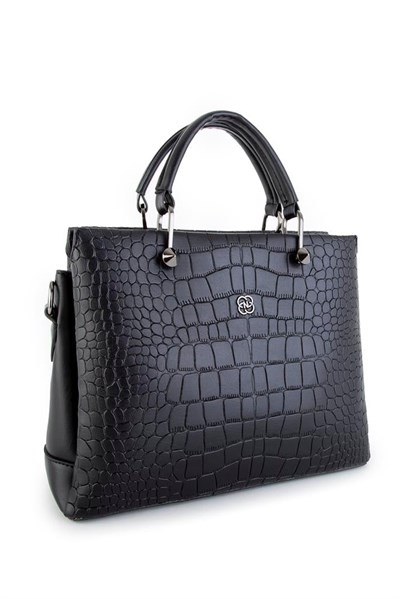 Nas Bag Womens Printed Handbag - Black