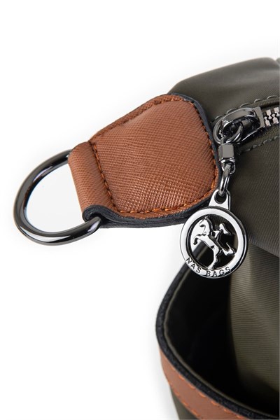 Nas Bag Womens Handbag - Green Tan Buzzy