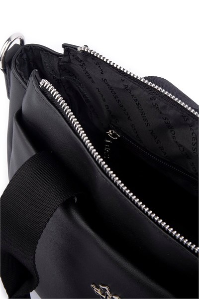 Nas Bag Womens Lightweight Shoulder Hand and Crossbody Bag - Black