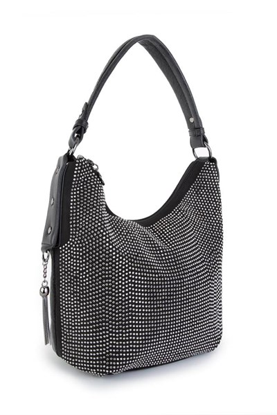 Nas Bag Womens Shoulder Bag - Black Silver
