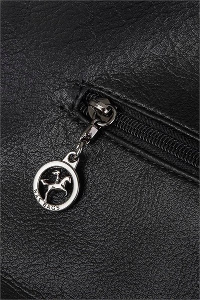 Nas Bag Womens Shoulder Bag with Stones - Black