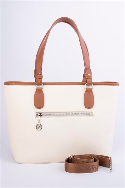 Nas Bag Womens Shoulder Bag Sporty Stylish Adjustable Shoulder Strap Lcst - Cream Tan Brown