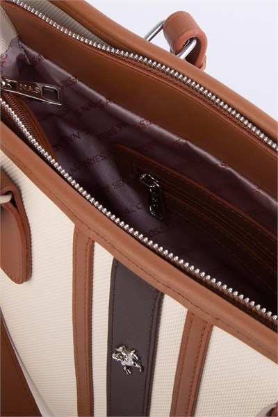Nas Bag Womens Shoulder Bag Sporty Stylish Adjustable Shoulder Strap Lcst - Cream Tan Brown