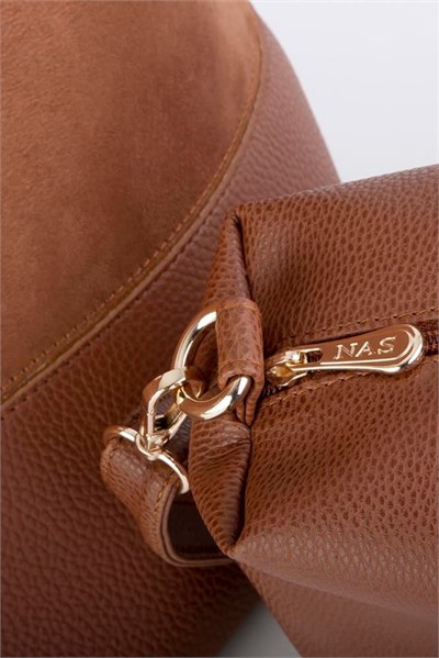 Nas Bag Womens Suede Shoulder Bag - Tan