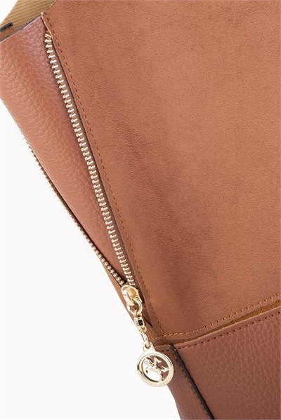 Nas Bag Womens Suede Shoulder Bag - Tan