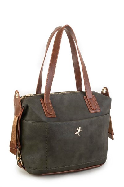 Nas Bag Womens Shoulder Bag - Green Tan
