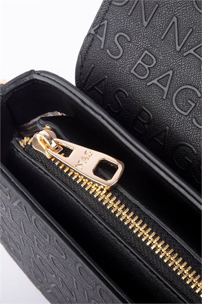 Nas Bag Kadın Omuz ve Çapraz Çanta Çift Askılı - Siyah