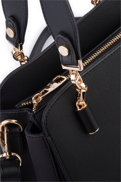 Nas Bag Womens Simple and Stylish Hand and Shoulder Bag - Black Lacst