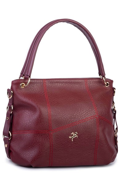 Nas Bag Women’s Slouchy Shoulder Bag - Burgundy, Victoria