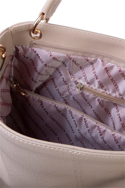 Nas Bag Women’s Slouchy Shoulder Bag - Sand, Victoria